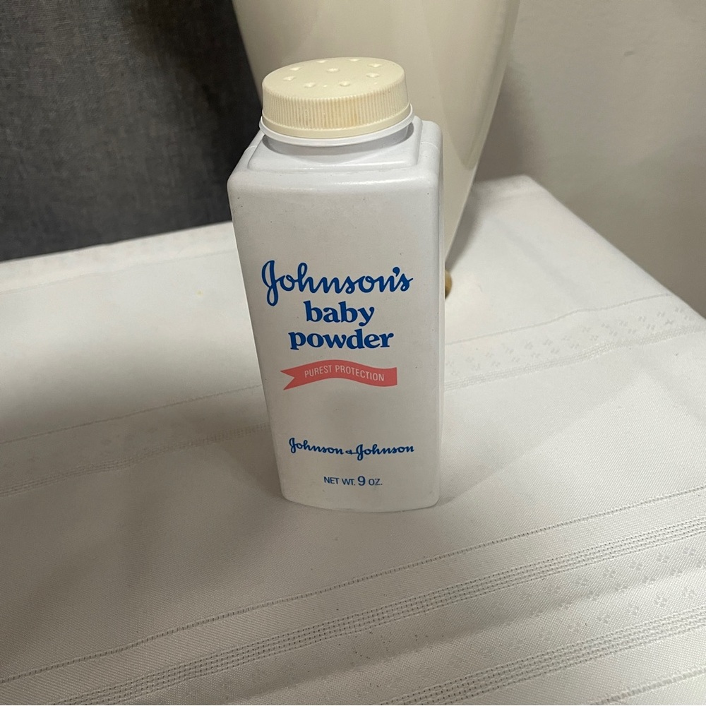 Vintage Johnson & Johnson Baby Powder.  Used. About 75% Full.